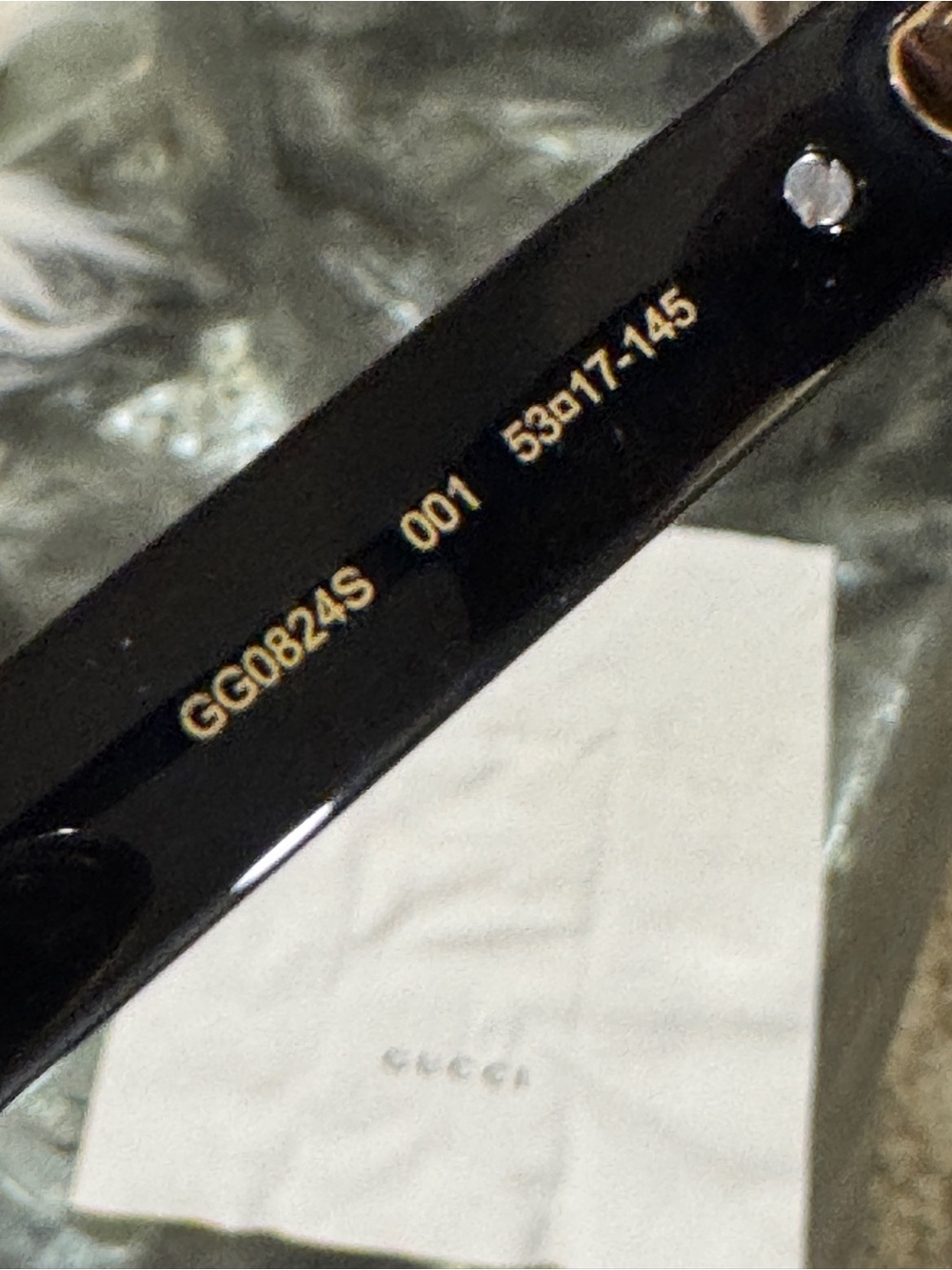 Gucci Glossy Black Sunglasses - New! Never worn! - Picture 9 of 10